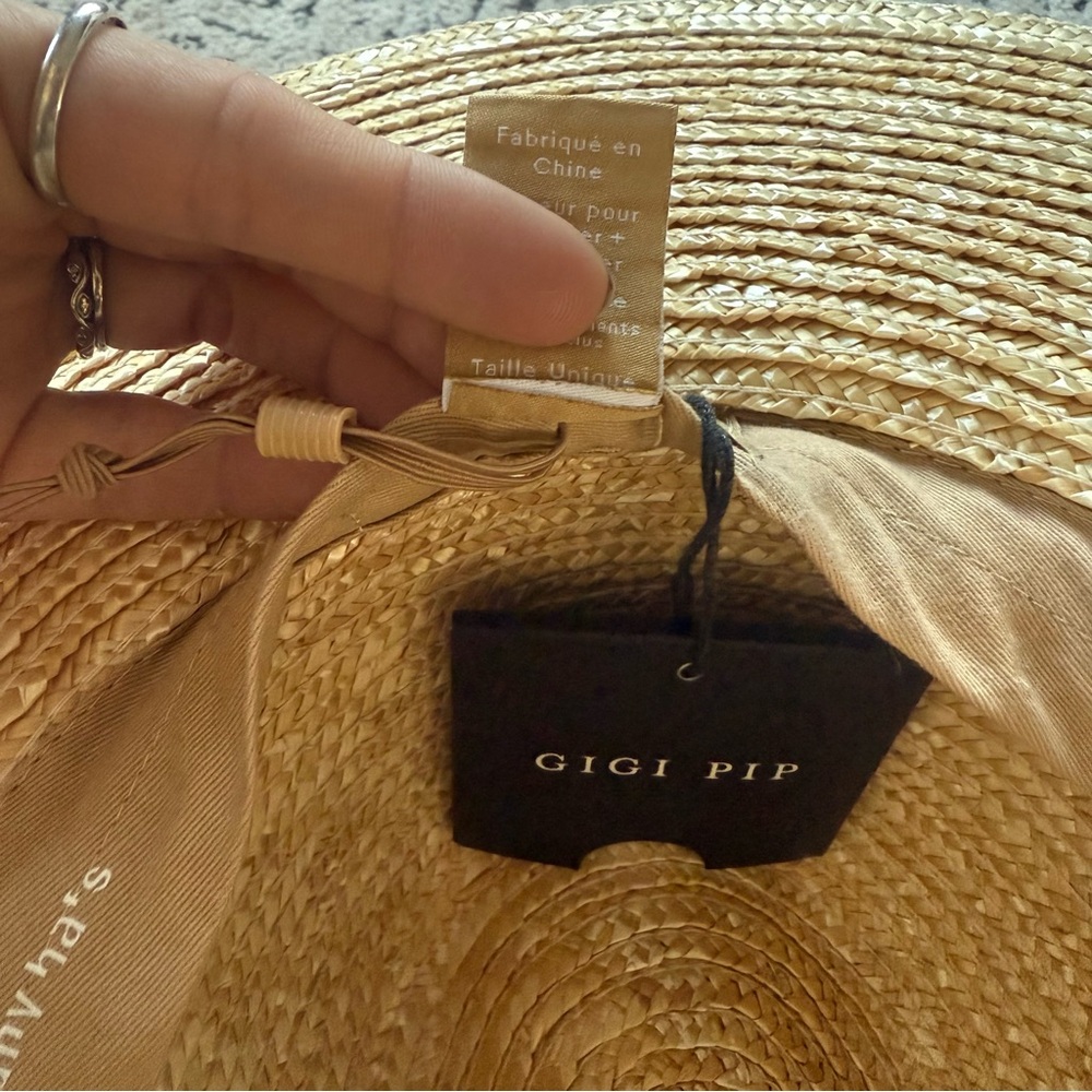 Gigi Pip Isla Straw hat with Suede Band - Picture 10 of 10